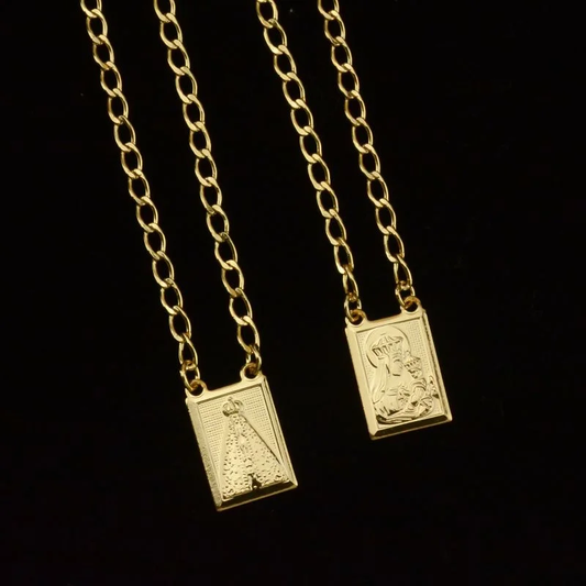 Escapulário Nossa Senhora + Ave Maria (Grumet 2mm)